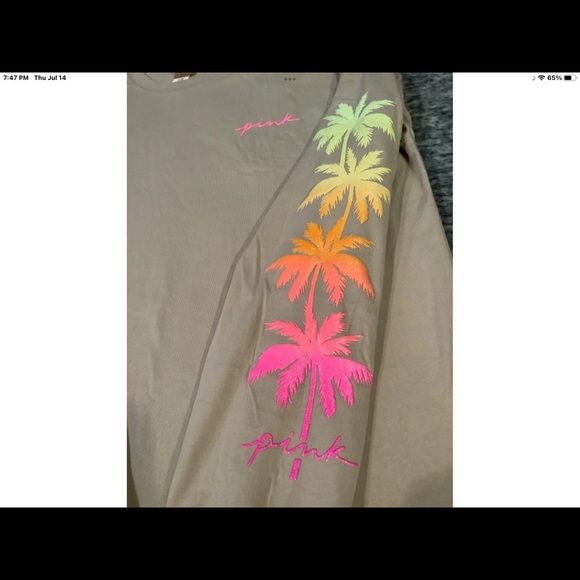 NEW VICTORIAS SECRET PINK BLING CAMPUS PULLOVER. RARE & ABSOLUTELY BEAUTIFUL - Picture 5 of 8